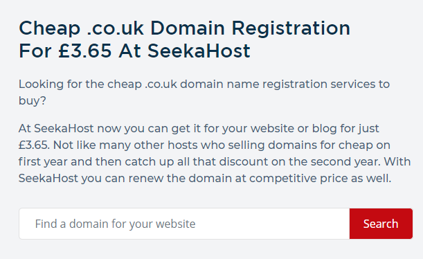 What does co.uk mean in a web address?