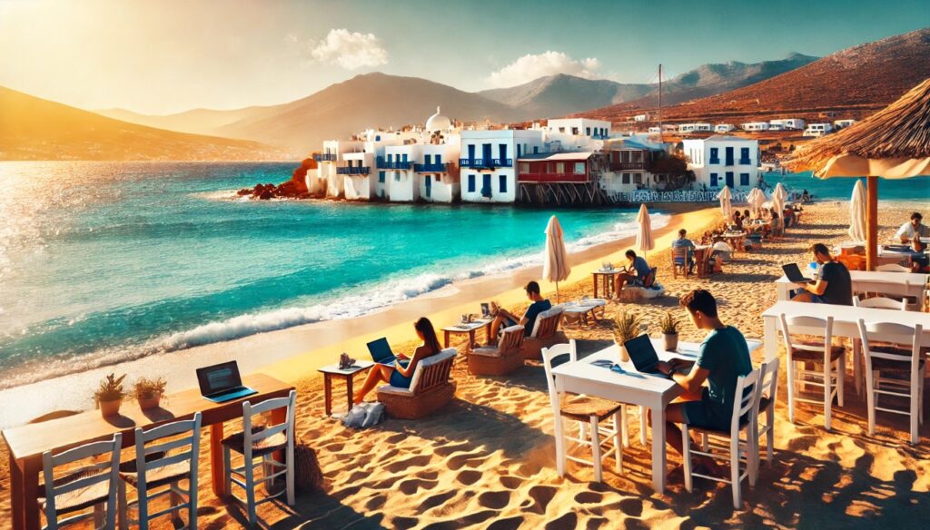 2 Best Sunniest Greek Islands in October for Digital Nomads and Remote Workers